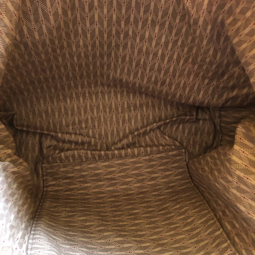 Custom Made Quilted Patchwork Brown Tote Bag - Picture 5 of 6